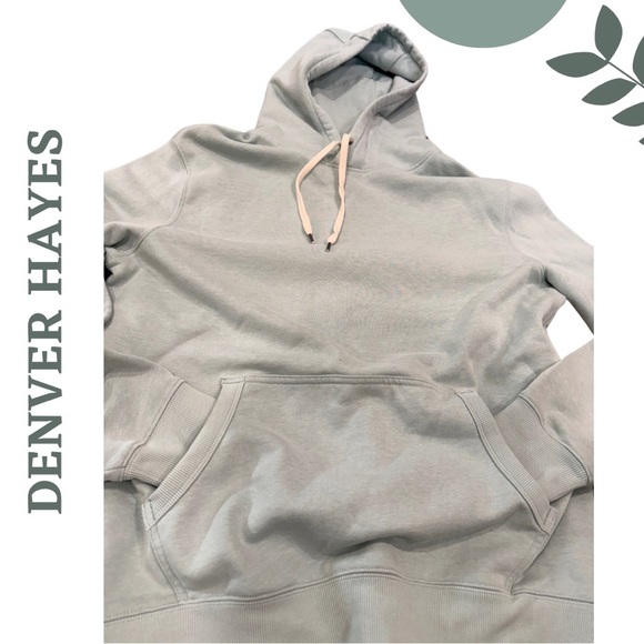 🛍️3/$40 Denver Hayes Light Green Pullover Hoodie | Classic Fit | Size Large - Picture 3 of 5